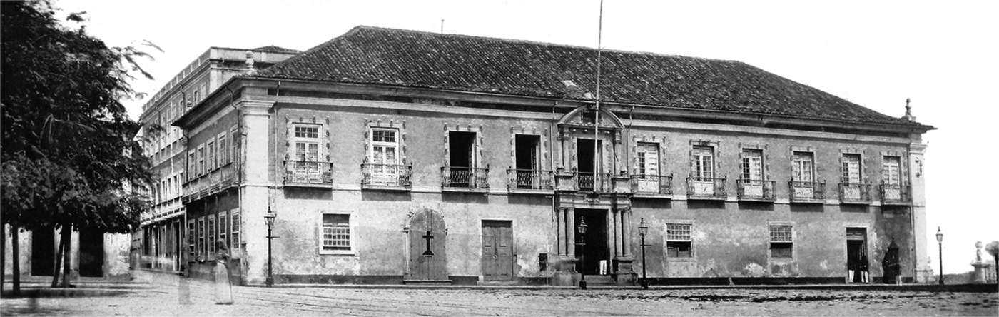 Antiga Casa do Governador, posteriormente, Palácio do Presidente da Província. Fotografia do final do século 19