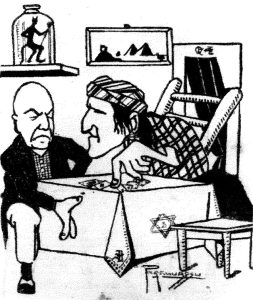 Cartomante (em tom sinistro): — As cartas não mentem... os teus estão contados.