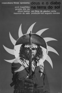 Cartaz do Filme “Deus e o Diabo na Terra do Sol”, de Glaubger Rocha.